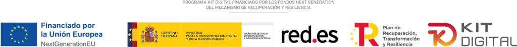 Programa Kit Digital financiado por los fondos Next Generation del Mecanismo de Recuperación y Resiliencia – Financiado por la Unión Europea, Gobierno de España, Red.es y Kit Digital